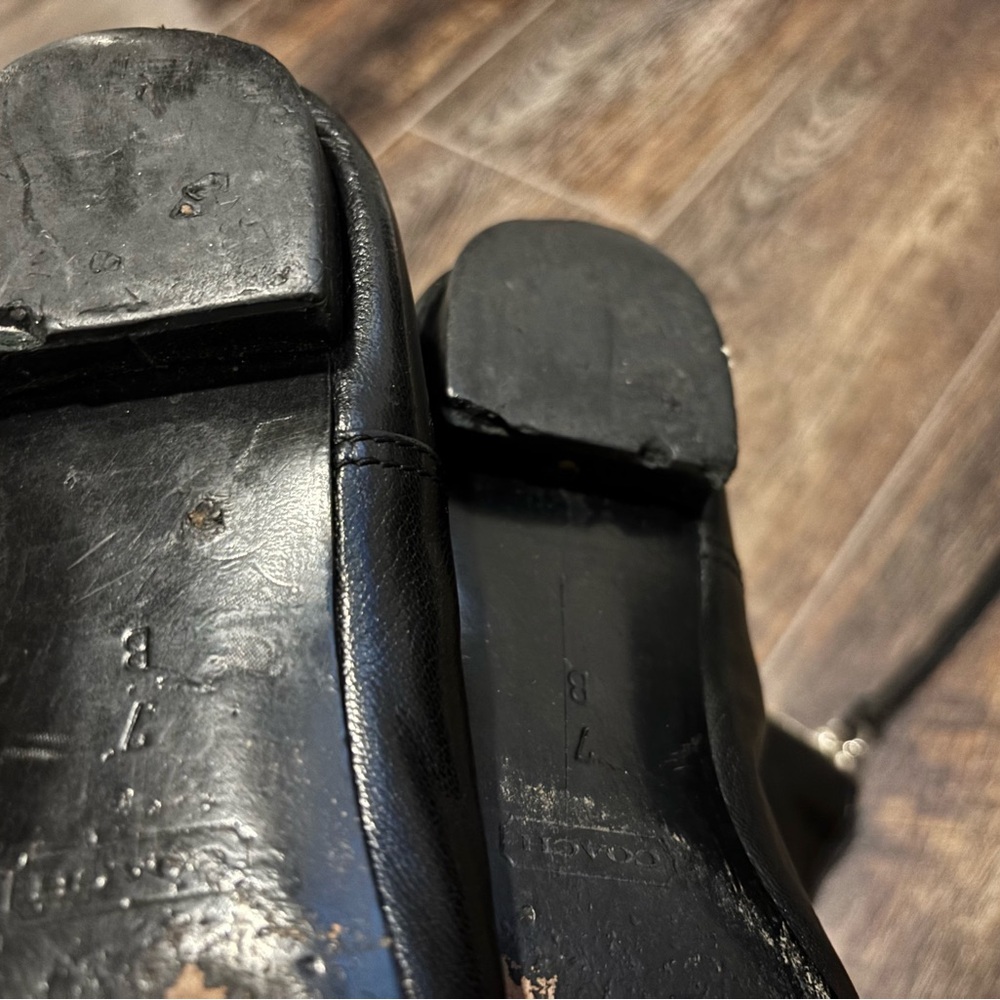 Coach Black Leather Mid-Calf Boots in size 7 - Picture 8 of 11